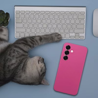 SILIKONA 2mm korpuss priekš SAMSUNG S26 Ultra rozā krāsā