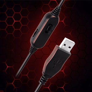 Kruger&Matz Warrior GH-10 uz ausīm liekamas spēļu austiņas