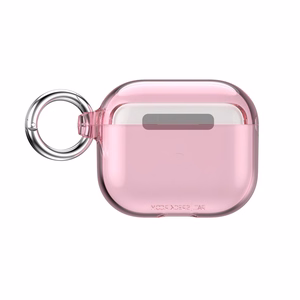 Speck Presidio Clear vāciņš Apple AirPods 3, ar Microban pretmikrobu aizsardzību, “Icy Pink” krāsā