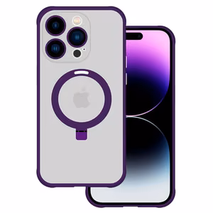 Tel Protect Magical Magsafe Stand Case for iPhone 15 Plus purple