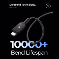 Spigen Essential EB10015CC USB-C / USB-C 100W 150 cm kabelis - melns