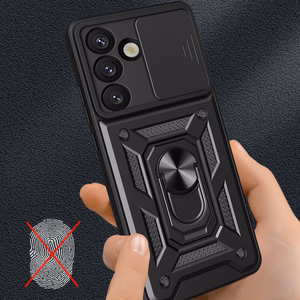 Hybrid Armor Camshield macins Sasung Galaxy S26 Plus - melns