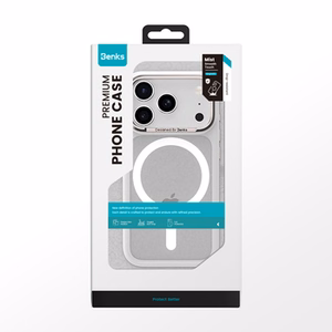 Benks Magnētiskais Mist viedtālruņa apvalks ar metāla rāmi (0070) Iphone 17 Pro Max balts