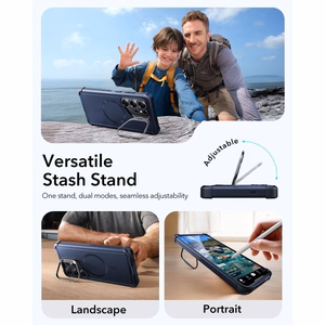 ESR Cyber Cyber Tough Kickstand MagSafe futrālis Samsung Galaxy S26 Ultra - Tumši zils