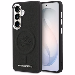 Karl Lagerfeld maciņš Embossed Ring Initials MagSafe Samsung Galaxy S26 melns