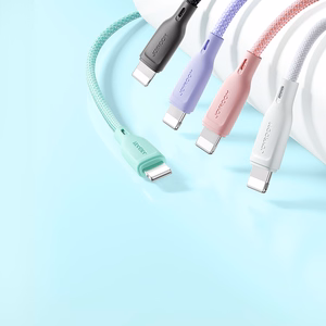 Joyroom Multi-Color Series S-A34 USB-A / Lightning 3A kabelis 1m - rozā