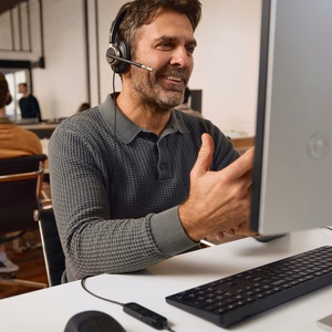 HP Poly Mission 825 USB vadu austiņas ar mikrofonu