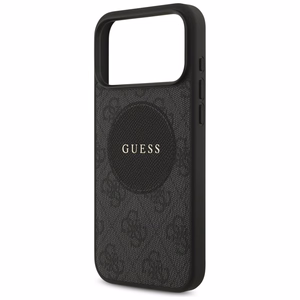 Guess 4G Circle Classic Logo MagSafe чехол для iPhone 17 Pro Max - чёрный