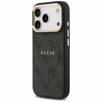 GUESS viedtālruņa apvalks (m) IPHONE 17 Pro ar MagSafe saderīgs PU 4G W/ Classic - melns