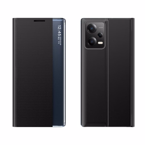New Sleep viedtālruņa apvalks Xiaomi Redmi Note 12 5G / Poco X5 5G ar statīvu melna