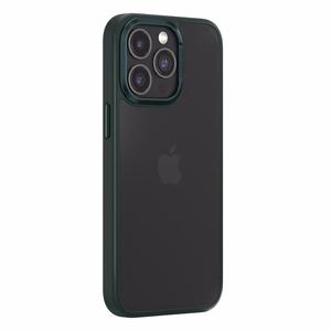 Comma Joy Elegant viedtālruņa apvalks iPhone 15 Plus tumši zaļā krāsā
