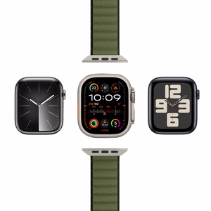 Нейлоновый ремешок Puro Extreme для Apple Watch 42 / 44 / 45 / 49 мм - тёмно-зелёный