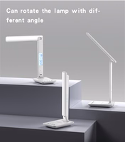 Yesido galda lampa DS20 induktīva ar LCD displeju balta