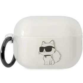 Karl Lagerfeld KLAP2HNCHTCT AirPods Pro 2 apvalks caurspīdīgs Ikonik Choupette