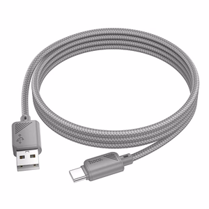 Kabelis USB-A uz USB-C Hoco 3A 1 m X113 pelēks