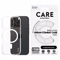 CARE by PanzerGlass Flagship viedtālruņa apvalks iPhone 16 Pro 6.3" melns/melns magnētiskais 1346