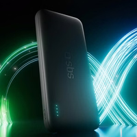 SBS Infinity portatīvais lādētājs 10000mAh 10W LiFePo₄ USB-A USB-C - melna