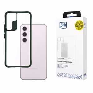 3mk Satin Armor viedtālruņa apvalks Green Samsung Galaxy S24 – caurspīdīgs