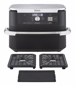 Ninja Foodi FlexDrawer AF500EU – divu zonu karstā gaisa friteris, 2470 W, 10.4 l, melns