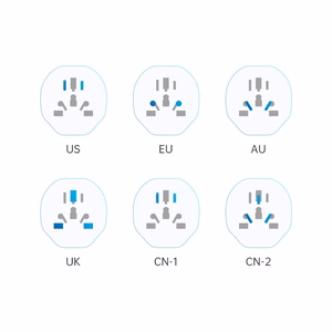 Tech-Protect universāls ceļojumu adapteris uz ES - balts