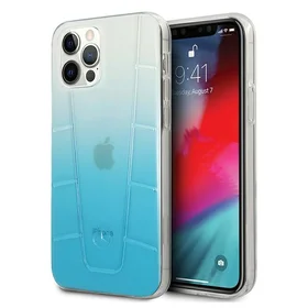 Mercedes Transparent Line viedtālruņa apvalks iPhone 12 Pro Max - zils