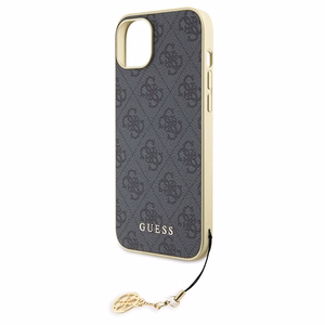 Guess 4G Charms Collection viedtālruņa apvalks iPhone 15 Plus - pelēks