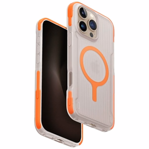 Uniq Combat Active Magclick viedtālruņa lādēšanas apvalks iPhone 16 Pro Max - oranžs