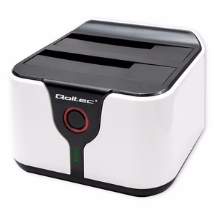 Qoltec 50309 HDD/SSD 2.5" 3.5" Dokstacija SATA III USB 3.0 5Gb/s Klonēšana