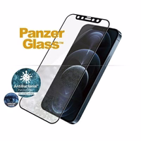 PanzerGlass E2E Anti-Bluelight iPhone 12 Pro Max 6,7" maciņš Friendly AntiBacterial Microfracture melns/melns