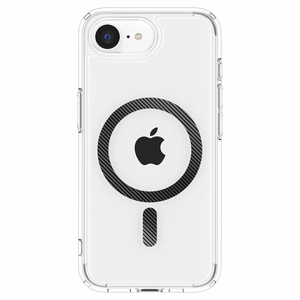 Spigen Ultra Hybrid Magnētiskais oglekļa šķiedras viedtālruņa apvalks iPhone 16e - caurspīdīgs