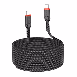 Kabelis USB C uz USB C Hoco 3A 60W 3 m X59 melns