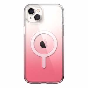Speck Presidio Perfect-Clear + Ombre + MagSafe vāciņš ierīcei iPhone 15 Plus / 14 Plus, ar Microban pretmikrobu aizsardzību, “Clear / Vintage Rose Fade” krāsu kombinācija