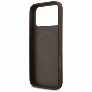 Guess 4G Printed Stripes MagSafe case for iPhone 17 Pro Max - brown