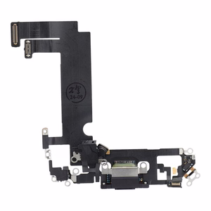 Uzlādes fleksis USB IPHONE 12 mini melns (izvilkts)