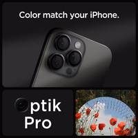 Spigen Glas.tR EZ Fit Optik Kameras aizsargstikls iPhone 14 Pro / Pro Max / 15 Pro / Pro Max / 16 Pro / Pro Max / 17 Pro / 17 Pro Max - melns 2 gab