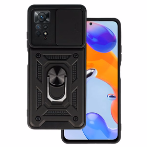 Slide Camera Armor maciņš Xiaomi Redmi Note 11 Pro / Note 11 Pro 5G melns