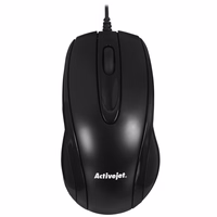 Activejet AMY-083 Mouse wired USB (optical; 1000 DPI; melns)