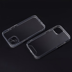 Hybrid Crystal viedtālruņa apvalks iPhone X / XS caurspīdīgs liels caurums