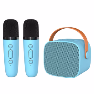 Blavec Портативная Bluetooth-колонка WS-07 Karaoke Party — 5W с 2 микрофонами (WS07-2MBL) синий