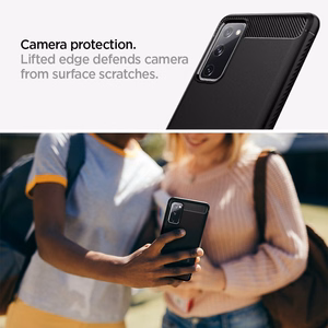 Spigen Rugged Armor viedtālruņa apvalks Samsung Galaxy S20 FE - matēts melns
