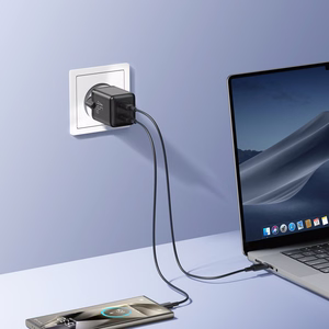 Joyroom JR-TCG17 sienas lādētājs, 45 W, 2 × USB-C (EU spraudnis), melns