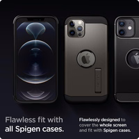 Spigen Glas.tR EZ Fit rūdīts stikls iPhone 12 / iPhone 12 Pro - 2 gab.