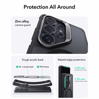 ESR Classic Hybrid Kickstand MagSafe futrālis Samsung Galaxy S26 Ultra - Melns