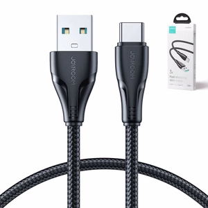 Joyroom Surpass Series A11 USB-A / USB-C 3A kabelis 1.2 m - melns