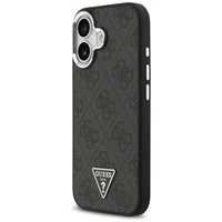 GUESS viedtālruņa apvalks (m) IPHONE 17 ar MagSafe saderīgs PU 4G W/Triangle Logo SL - melns