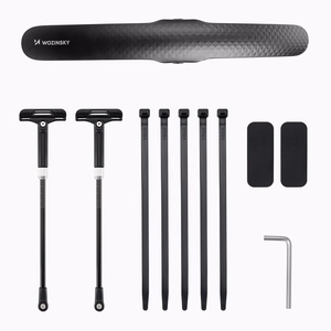 Wozinsky WBR-01 universāls regulējams velosipēda dubļu sargs - melns