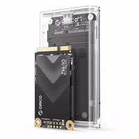 Orico TC10-MS MSATA USB-C 3.2 5 Gb/s diska kasetne - caurspīdīga