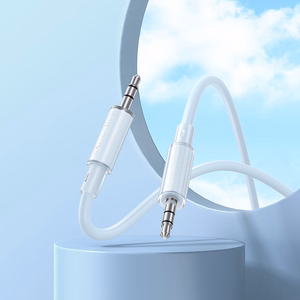 Borofone Kabelis AUX BL21 Lemon - 3,5 mm audio ligzda uz 3,5 mm audio ligzdu - 1 metra garš zilais kabelis