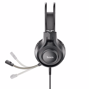 Kabeļu austiņas Jack 3,5 mm ar mikrofonu W106 melnas