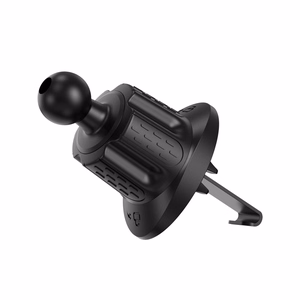 Crong Carclip Air Vent universāls automašīnas tālruņa turētājs ventilācijas restei, melns